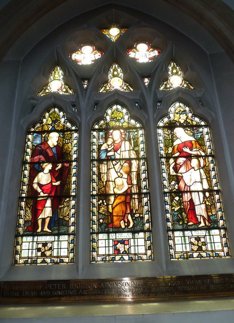 St Martin, Dorking: stained glass window (B)