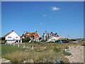 Buildings overlooking the beach, Pevensey Bay