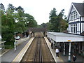 View from the footbridge at Kingswood station