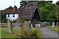 Lych gate and cottage at St Michael