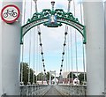 Inscription, River Nith suspension bridge, Dumfries