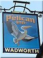 The Pelican Inn sign