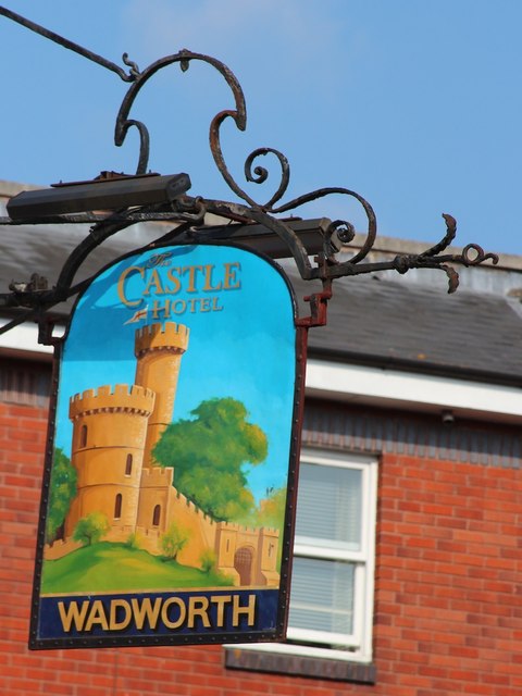 The Castle Inn Hotel sign
