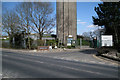 SP0365 : Exit from Highfield House on to Headless Cross Drive, Redditch by Robin Stott