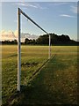SK4833 : West Park goalposts by David Lally