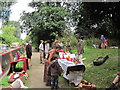 Narrow Boat and Candle Sellers