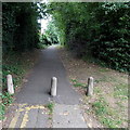 Path beyond the NE end of Mill Lane, Cwmbran