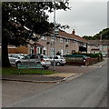 Bench and bus stop, Beaumaris Drive, Cwmbran