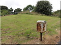 Royal Mail storage box and earth mound