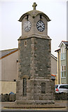 SH3173 : War Memorial Clock, Rhosneigr by Arthur C Harris
