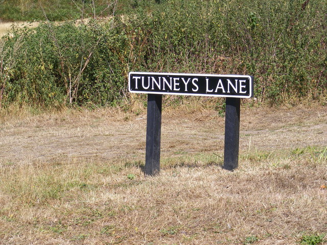 Tunneys Lane sign