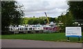 Welcome sign, Priory Marina