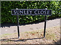 TM3591 : Sunley Close sign by Geographer