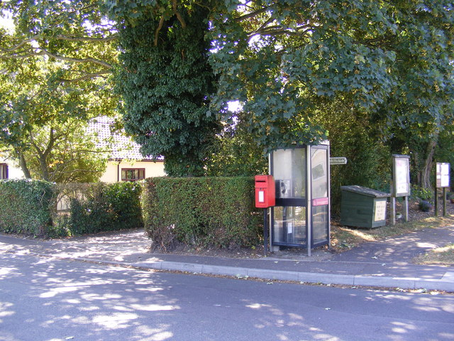 Telephone Box & Sun Road Postbox