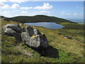 SH6233 : Rocks near Llyn y Fedw by Dave Croker