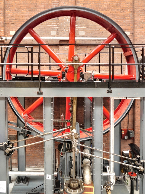 Vertical Cross-Compound Engine, Bolton Steam Museum