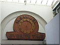 Cardiff: clock in market entrance, St Mary Street / Heol Eglwys Fair