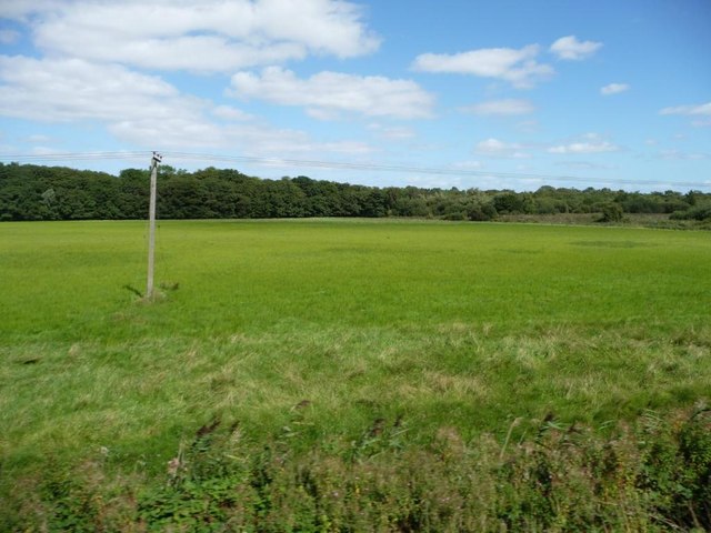 Farmland west of Fleet Dike