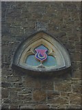 SU9643 : Motif above window at Godalming Station by Shazz