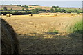 SP9846 : Straw field by Moral Man Farm by Philip Jeffrey