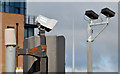 J3474 : Traffic monitoring cameras, Belfast by Albert Bridge