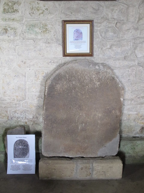 St. Cuthbert's Church, Elsdon - Roman funereal stone