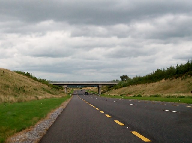 Local road crossing the N52 at Mucklagh