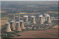 SK7985 : West Burton Power Station, with Gainsborough above: aerial 2013 by Chris
