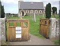 NT8937 : Gated entrance to Branxton Church old graveyard by Stanley Howe