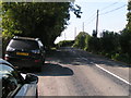 Parking spot on the B3165, looking south west