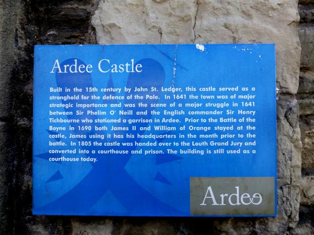 Information board, Ardee Castle