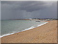 SZ3090 : Keyhaven: storm approaching Hurst Spit by Chris Downer