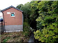 Ebbw River flows towards the A4047, Beaufort