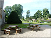 ST3505 : Forde Abbey: picnic benches by Basher Eyre