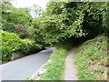 Castle Combe - Road and footpath diverge