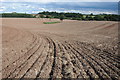 Ploughed field at Hampton Lovett