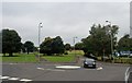 Mini roundabout at Blairdardie