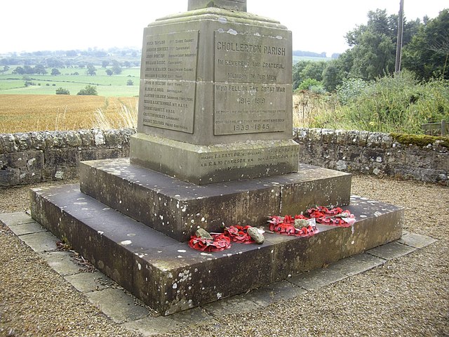 War Memorial plinth, Chollerton