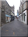 Lerwick: errant yellow lines in Commercial Street