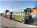 SK9135 : Vintage Buses at Grantham Station by David Dixon