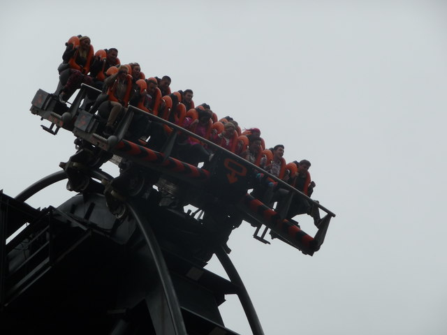 Part of 'Oblivion' at Alton Towers Theme... © Jeremy Bolwell ...