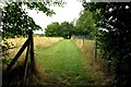 The footpath to Lower Whitley Farm