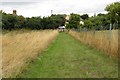 The footpath down to Lower Whitley Farm