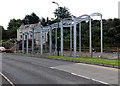 Metal skeleton alongside Orange Way, Pembroke