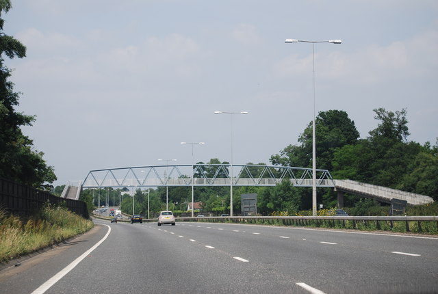 Footbridge over the A23