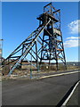 Winding tower in the former Penallta Colliery, Hengoed