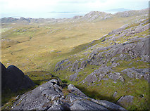 NM4968 : Dry Gully on Meall Meadhoin by Anne Burgess