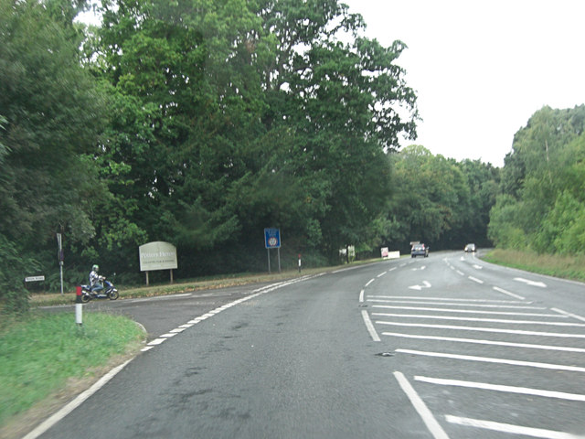 A3090 junction with Hook Road