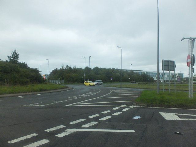 Roundabout by Newcastle International Airport