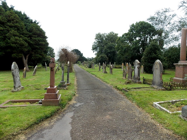 Path through St Michael's Cemetery Pembroke